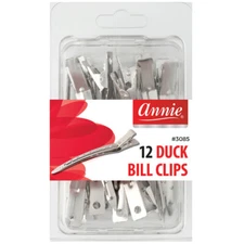 Annie Duck Bill Clips Nickel Plated 12ct 3085