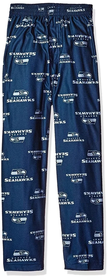 NFL Niños Niños y Niñas Seattle Seahawks L 7 Azul Marino Franela Pijama Pantalón Nuevo Foto 2 de 4