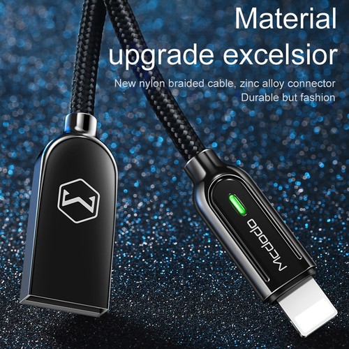 LED Auto Disconnect Cable Charger Cord For iPhone 14 13 12 11 Pro XS Max SE XR 8 - Picture 24 of 25