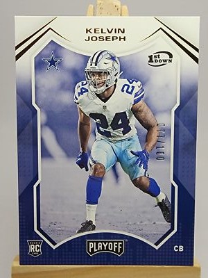 Kelvin Joseph 2021 Panini Playoff 1st Down #263 /100 Dallas Cowboys