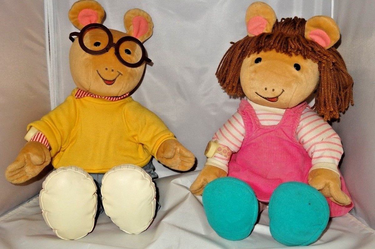 Vintage Microsoft Actimates D.W. Doll Arthur and his Sister 1998