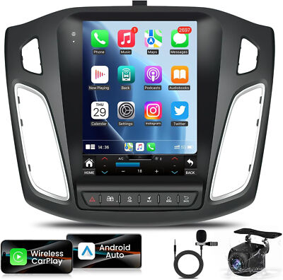 For 2012-2018 Ford Focus GPS Navi Android12.0 Car Stereo Radio 9.7'' Touch Screen