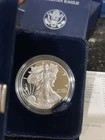 1999-P Proof Silver American Eagle one ounce silver W/Box & CoA