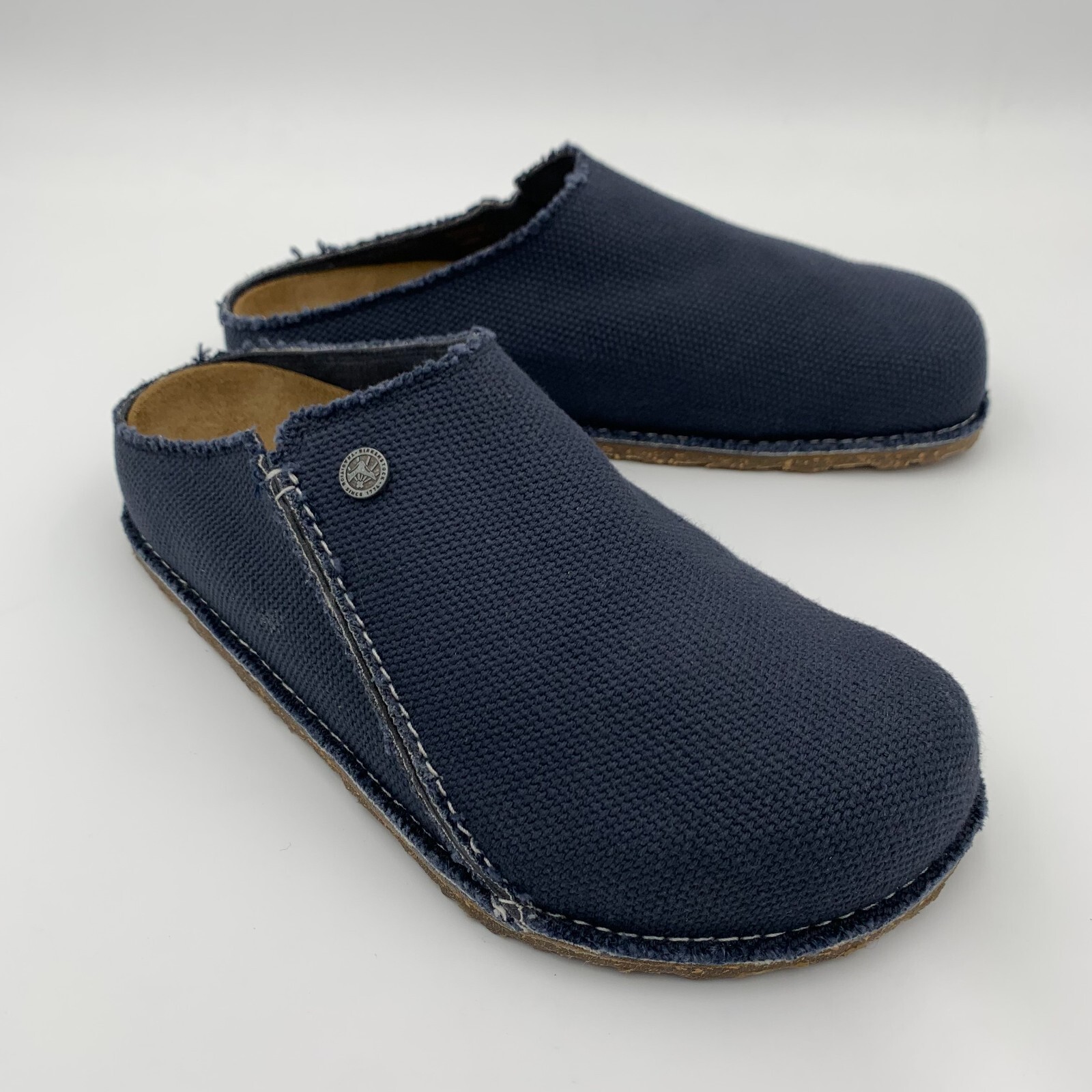 SAOLA Birkenstock nuovo con scatola Zermatt tela tessuto mezzanotte suola gomma stretta