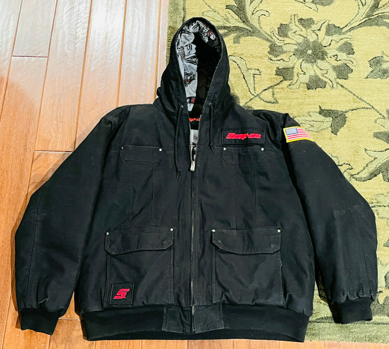 Tools Men's Quilted Hooded Jacket Coat 