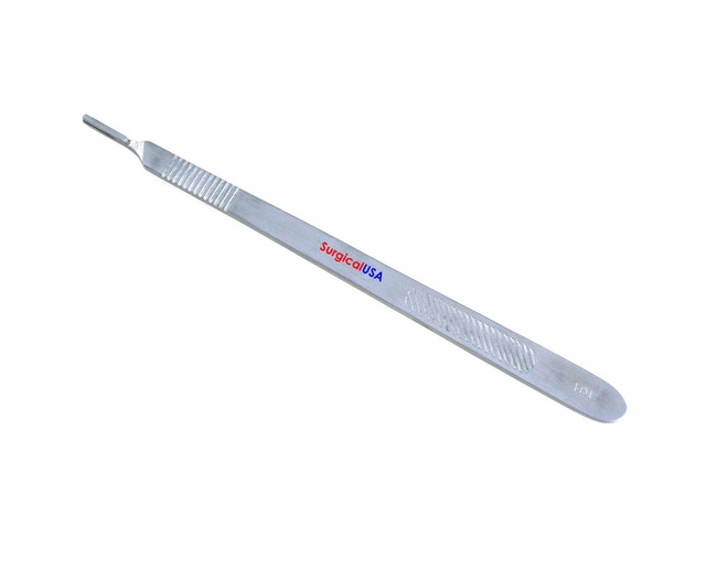 Scalpel Handle Long 3L Stainless Steel Scalpels for Blade 10 to 15