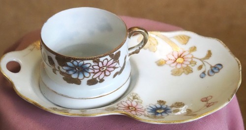 Antique Nagoya Nippon Hand Painted Cup and Under Plate. Asian Decor. - Picture 17 of 17