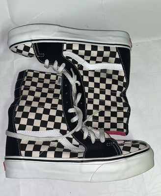 vans checkered shoes high tops