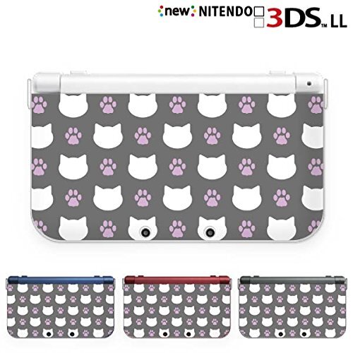 New Nintendo 3DS LL Compatible Cover Case Hard Cat Dot Cat Paw