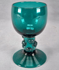 19th Century British Bristol Green Hand Blown...