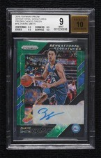 2018 Prizm Sensational Signatures Choice Green 3/8 Zhaire Smith BGS 9 Auto 1l4