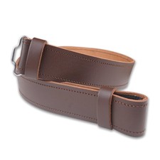 Men's Kilt Belt 100 Leather with Embossed Celtic Designs, Adjustable Velcr...