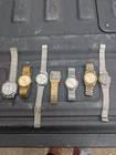 Lot Of 7 Vintage Watches Timex Pulsar lorus Caravelle For Parts Or Repair