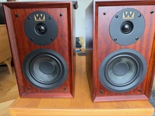 Wharfedale Denton 80 Bookshelf Speakers - Mahogany - Mint