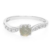 Cavill Spektrolith Ring 0,4Ct WeißEr Topas 925 Sterlingsilber Damen