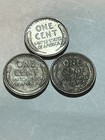 Lot of 3 1953-P 1953-D 1953-S Circulated Lincoln Wheat Cent Pennies — photo 2