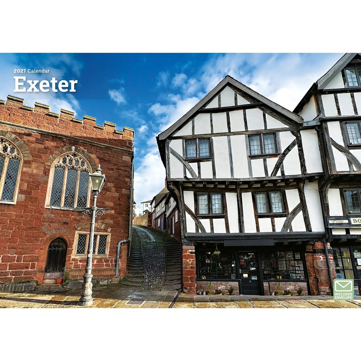 Exeter A4 Calendar 2027, Wall Calendars, Month To View, Travel, Gift