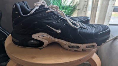 RARE Nike Air Max Plus Tn Chrome Black White Mens Size 12.5