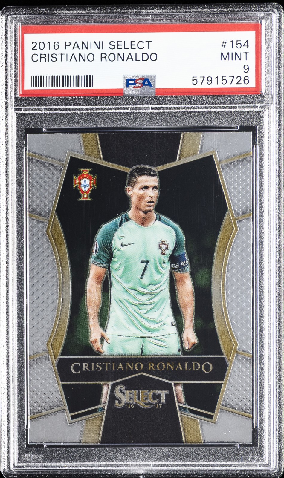 2016 PANINI SELECT #154 CRISTIANO RONALDO PSA 9