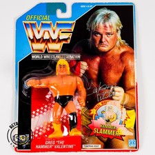 WWF Hasbro Greg The Hammer Valentine 1991 Serie 3 personaggio US MOC NUOVO IMBALLO ORIGINALE Sealed