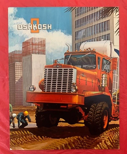 1950s? Oshkosh "F-3 SERIES" - Original Truck Dealer Sales Brochure / Catalog