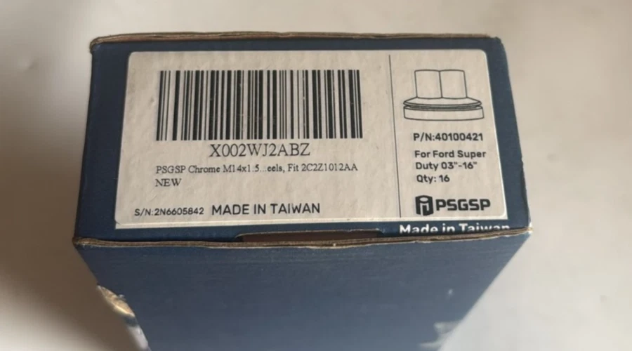 Silver M14x1.5 Wheel Lug Nuts 16pcs 2003-2016 Ford F250 F350 F450 F550... - Imagem 3 de 3