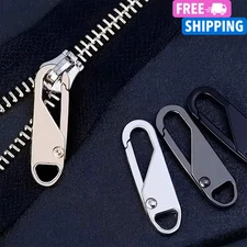 Zipper Fixer Replacements 4pcs Instant Zipper Repair Kit Puller Handle Pant Bag 