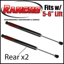 Rancho Rs7mt Rear Shock Absorbers Pair Fits 2003-2009 Hummer H2 W5-6 Lift Rancho Rs7mt Rear Shock Absorbers Pair Fits 2003-2009 Hummer H2 W5-6 Lift