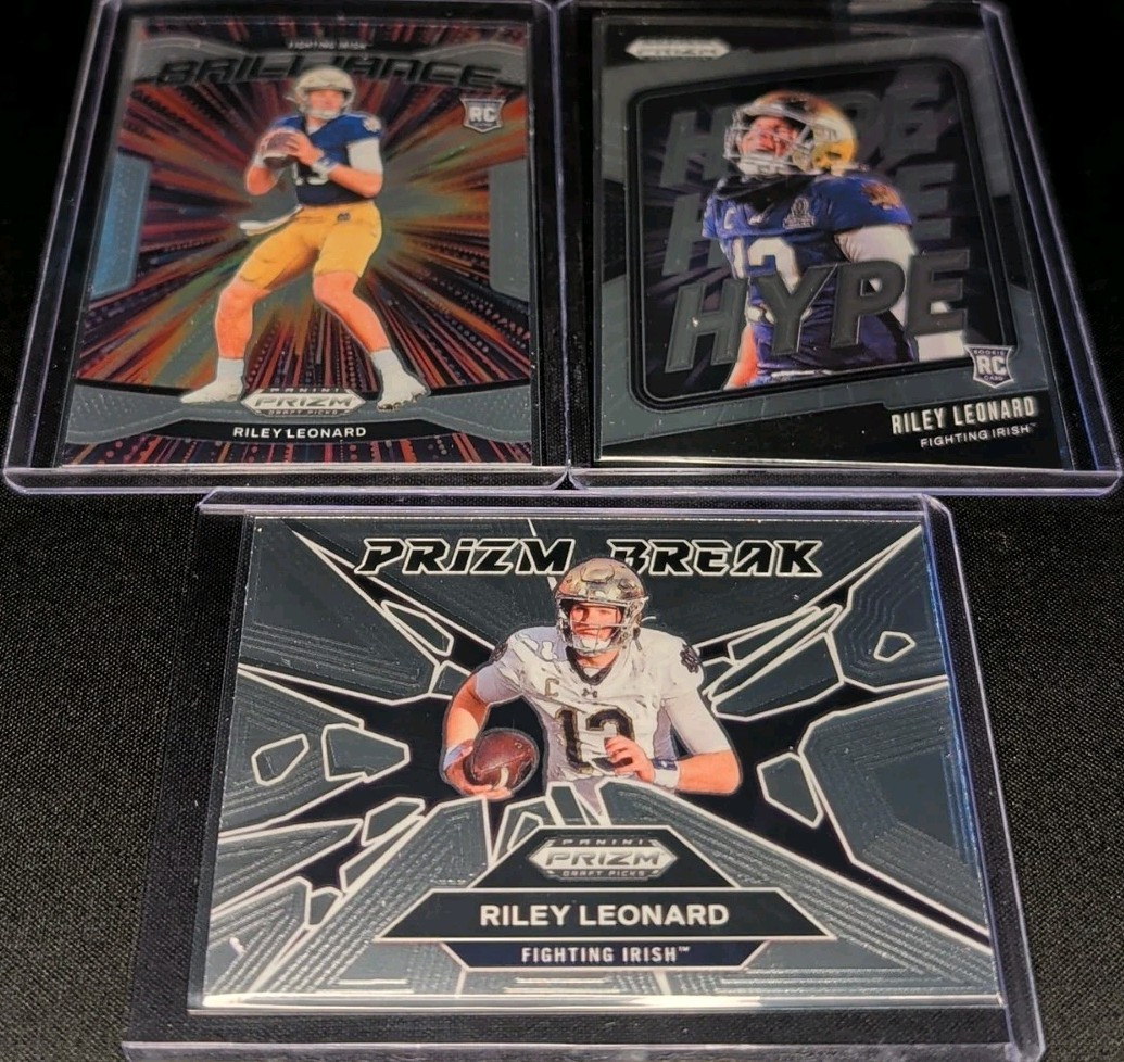 2025 Panini Prizm Draft Picks Riley Leonard Brilliance #17 Rookie Irish Colts