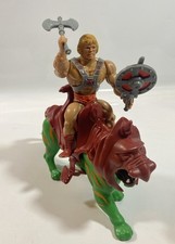 Vintage Masters of the Universe He-Man Battle Cat Complete Figure 1983 Mattel