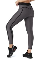 Damen Sport Leggings High Waist Blickdicht Yoga Hose Fitness Grau GrößE Xxl