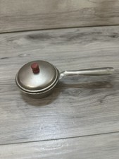 Metal Aluminum Child's Toy Red Handle Cooking POT PAN ANTIQUE K TOY Vintage