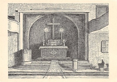 863219) AK Altarraum der Notkirche Hannover Linden 