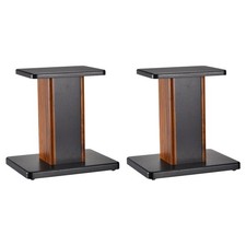 2X 11.8 Inch (30cm) Wood Speaker Stand for Home Theaters Cinema Hollowed Stand