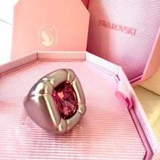 Swarovski Dulcis cocktail ring Cushion cut Pink Size 58 UK P New In Box