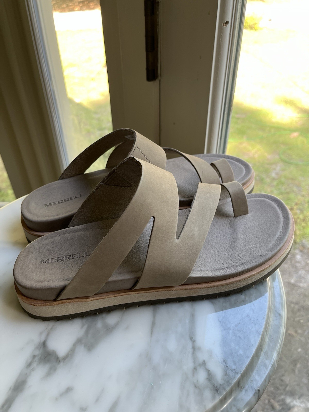 NUOVO sandalo Merrell Juno Wrap donna cinturino morbida pelle nabuk taglia 9