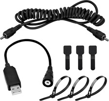 USB Port Snowmobile Heated Helmet Connector, 12V USB RCA Plug Heated Cord
