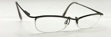 Vintage Paloma Picasso PA4006 Green Oval Half-Rim Metal Sunglasses FRAMES ONLY