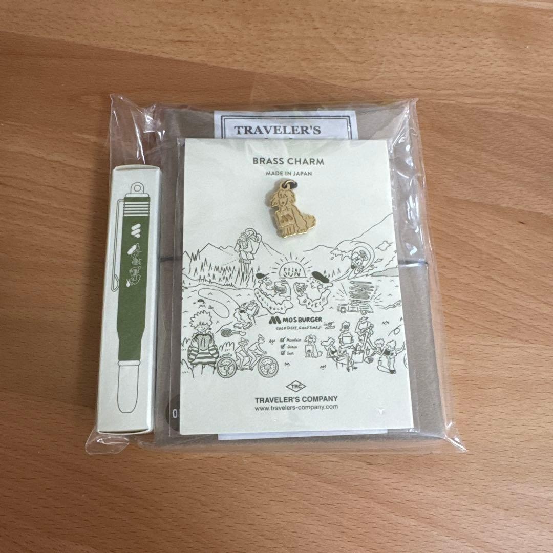 TRAVELER'S Notebook Mos Burger 50th Anniversary Olive Passport