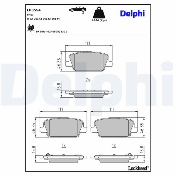 Bremsbelagsatz Hinten FüR Hyundai Santa FE IV / TM 18-20 58302S1A30-image