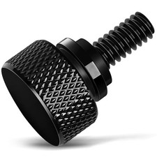 Amazicha Gloss Black 304 Stainless Steel Seat Bolt Screw 1/4"-20,