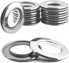 Stainless Steel Curtain Grommets Eyelet Rings round Full Metal Rings Inner Diame