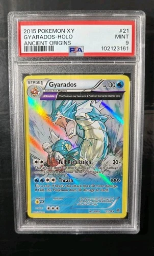 2015 Pokémon XY ANCIENT ORIGINS GYARADOS 21/98 PSA 9 Mint HOLO NEW CERT
