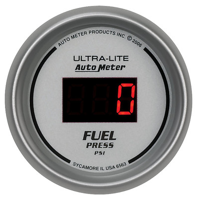 AutoMeter 6563 Ultra-Lite Digital Series 2-1/16'' Fuel Pressure Gauge, 5-100 PSI