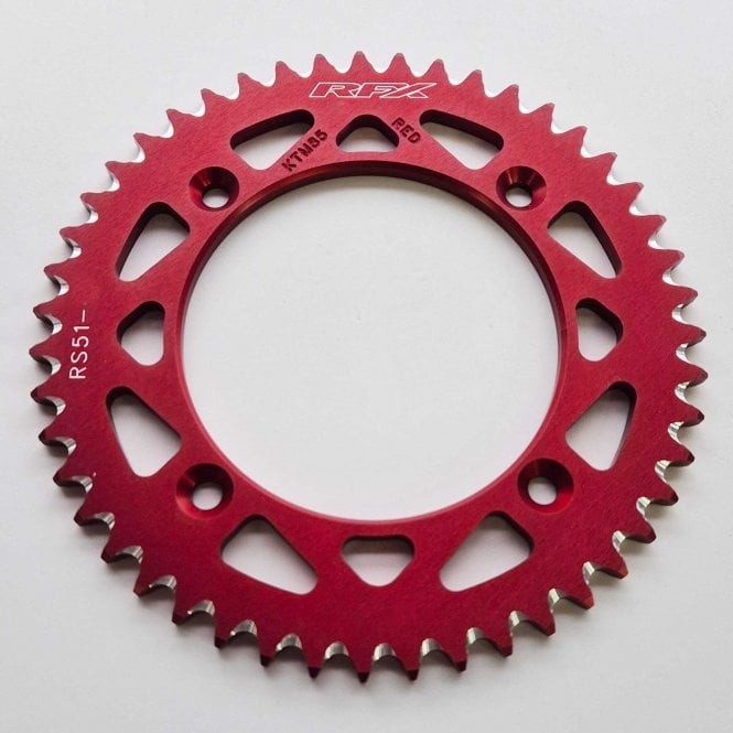 RFX Pro Series Elite REAR 50T Sprocket - 428 Pitch - Gas Gas MC85 21-26 (Red)