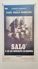 Locandina Salò o le 120 giornate di Sodoma ALBERTO GRIMALDI PIER PAOLO PASOLINI