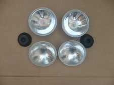 Scheinwerfer H4 H1 passend f&uuml;r US Mercedes MB SL SLC R107 C107 W107 W116 +Birnen