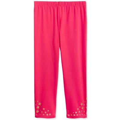 Epic Threads Girls Leggings XL Radiant Rose Pink Star Print Ankle Pants Activewe