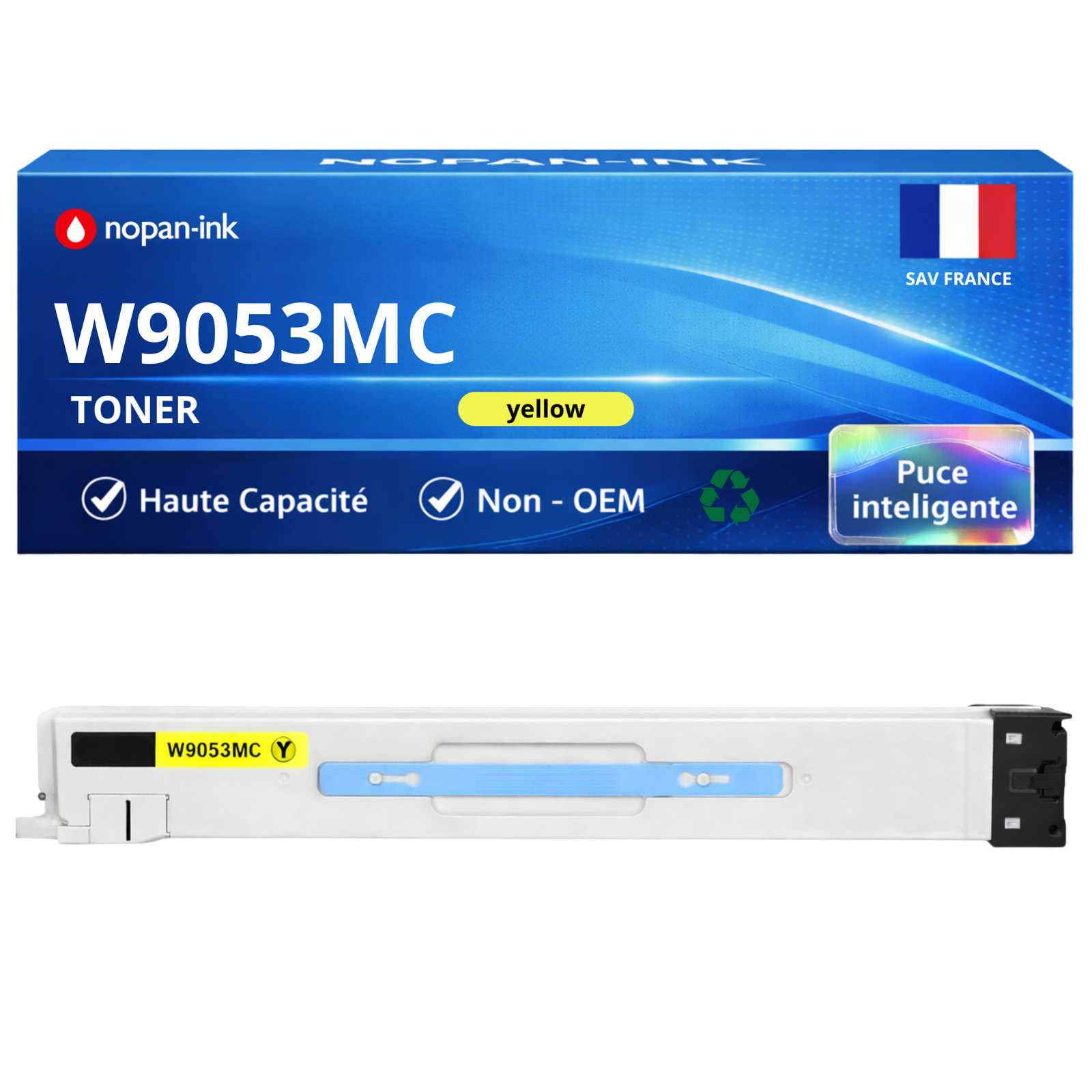 Toner HP W9053MC Magenta compatible de 52000 pages pour imprimantes laser de bureau