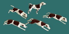 5 VINTAGE BRITAINS LEAD TOY RUNNING HUNTING DOGS HOUNDS FOX HUNT 5